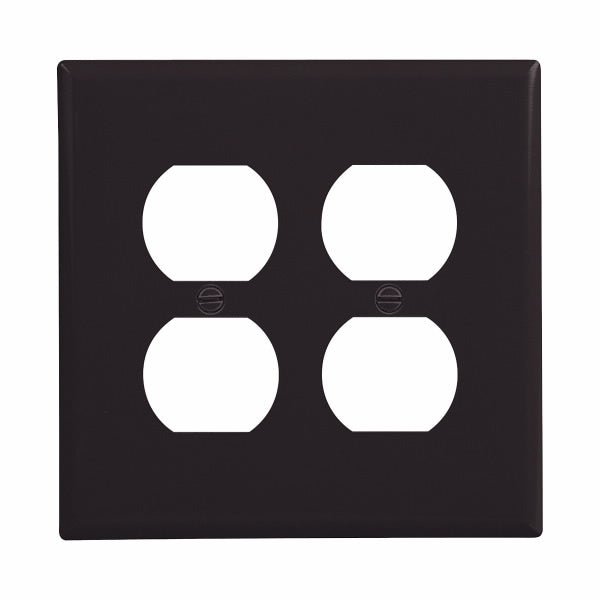 CWD-PJ82BKEaton PJ82 Mid-Size Two Gang Duplex Receptacle Wallplate
