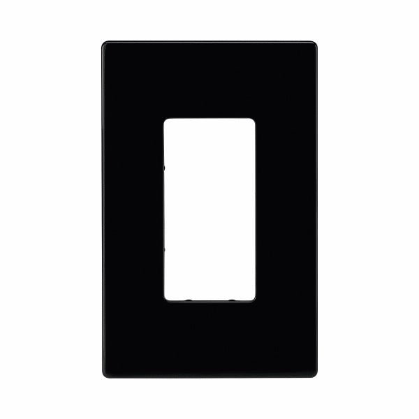 CWD-PJS26BKEaton PJS26 Single Gang Decorator Screwless Wallplate White/Black