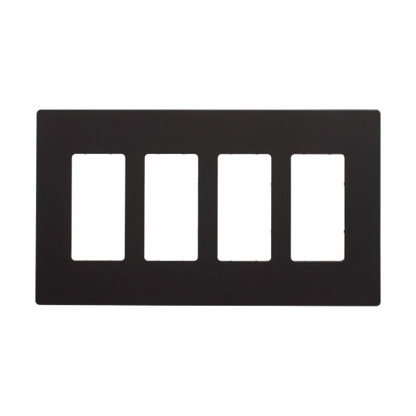 CWD-PJS264BKEaton PJS264 Four Gang Decorator Screwless Wallplate