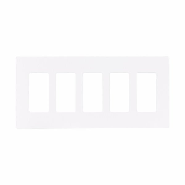 CWD-PJS265WEaton PJS265 Five Gang Decorator Screwless Wallplate White/Black