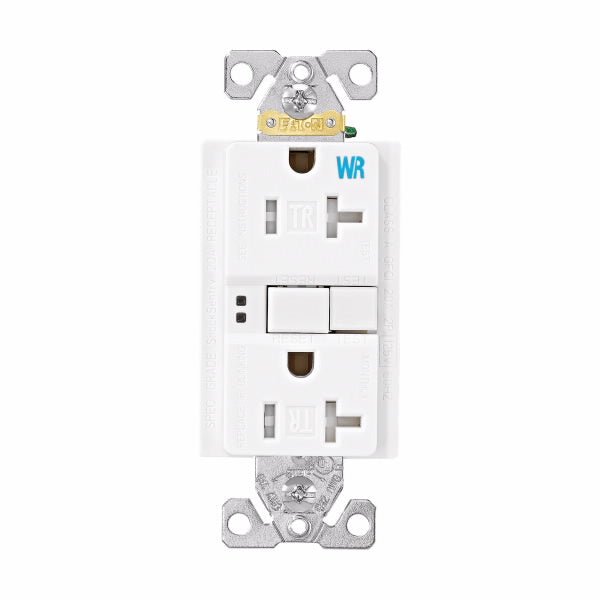 CWD-TWRSGF20WEaton TWRSGF20W Tamper & Weather Resistant GCFI Self-Test Receptacle