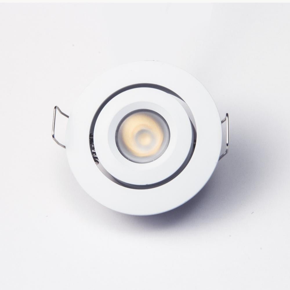 GML-GMR4-WW-WGM Lighting GMR4-WW 2" 3W LED Round Recessed Downlight Adjustable Gimbal 30K