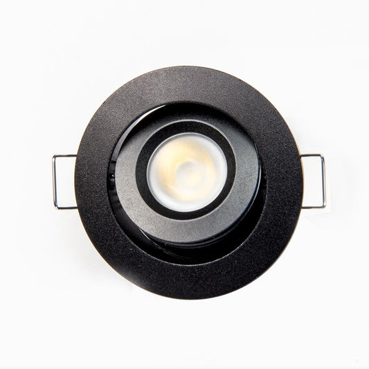 GML-GMR4-WW-BGM Lighting GMR4-WW 2" 3W LED Round Recessed Downlight Adjustable Gimbal 30K