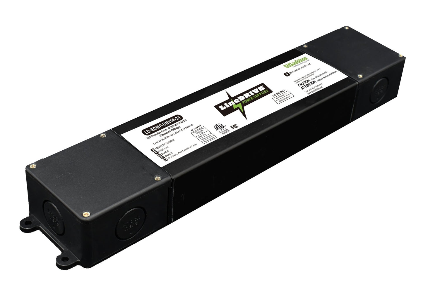 GML-LD-EDWP-UNV96-24GM Lighting LD-EDWP-UNV LineDRIVE 24VDC Wet Location Electronic LED Dimmable Power Supplies