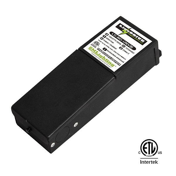 GML-LD-MD-UNV30GM Lighting LD-MD-UNV LineDRIVE 12VDC / 24VDC Magnetic LED Dimmable Power Supplies