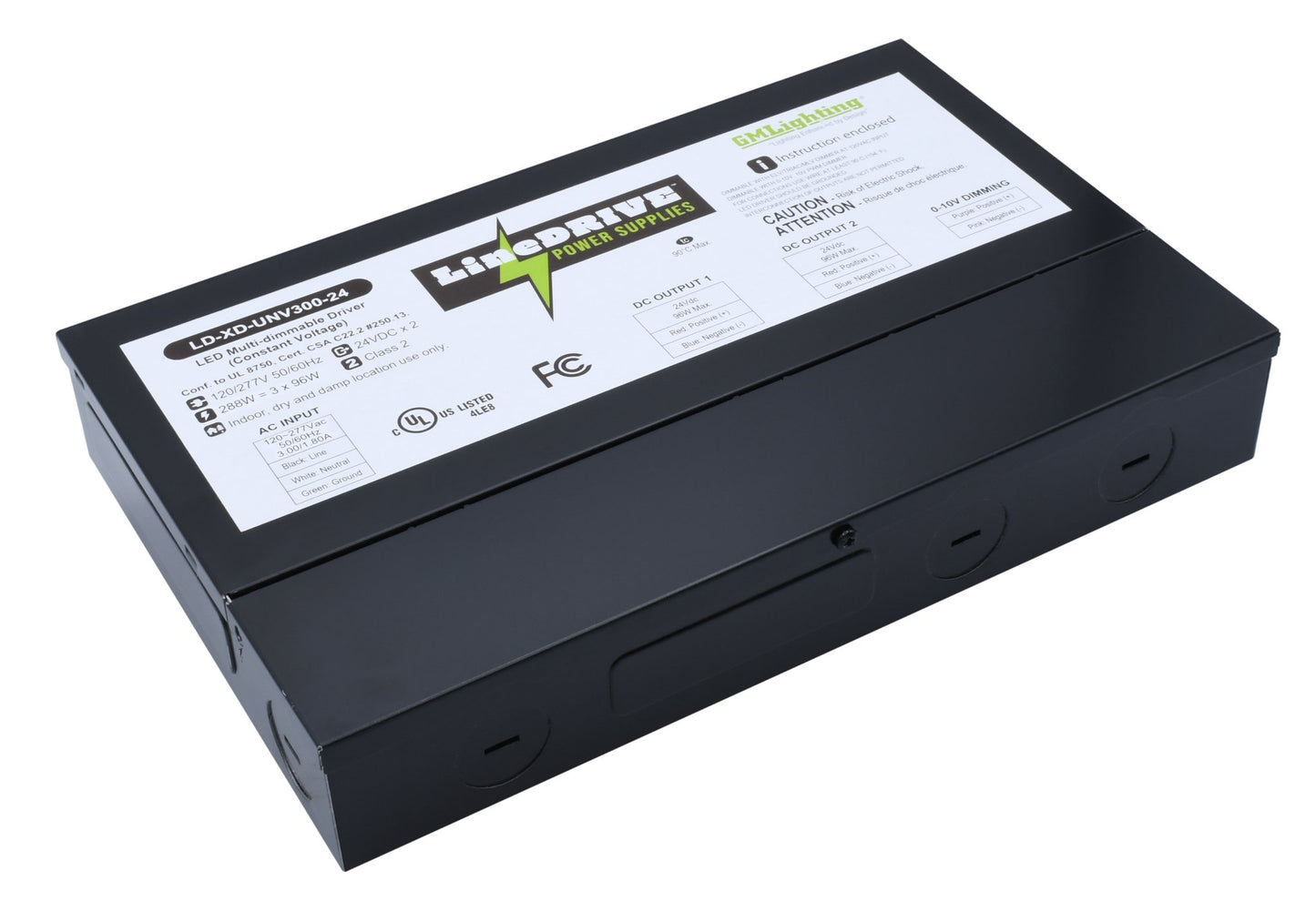 GML-LD-XD-UNV300-24GM Lighting LD-XD-UNV LineDRIVE 24VDC Multi Dim LED Power Supplies