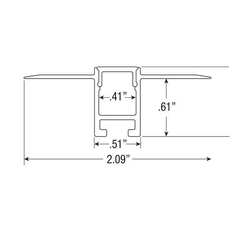 GML-LED-CHL-MI-SST8GM Lighting LED-CHL-MI Straight LED Tape Mud In Channels