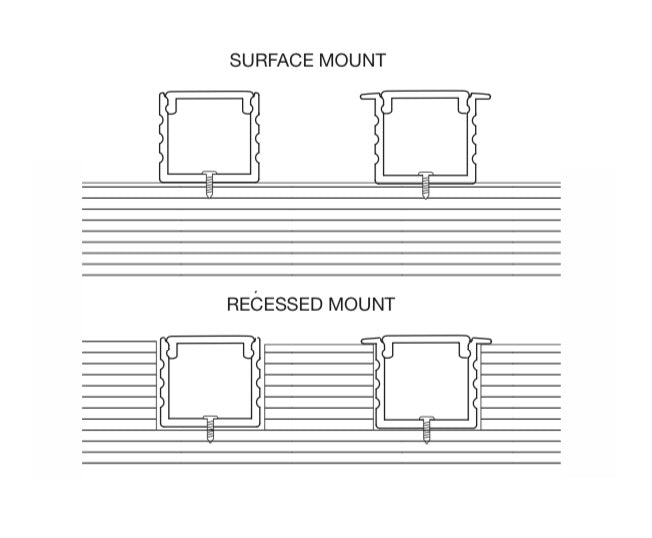GML-LED-CHL-XD-FGM Lighting LED-CHL-XD-F 4FT/8FT Extra Deep Flange Aluminum LED Mounting Channel