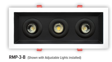 GML-RMP-3-WGM Lighting MTRA LED Round Gimbaled Multiple Adapter