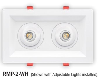GML-RMP-3-WGM Lighting MTRA LED Round Gimbaled Multiple Adapter