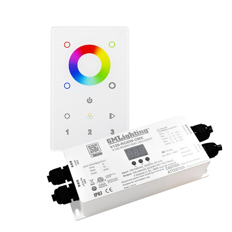 GML-V120-RGBW-DMXGM Lighting V120-RGBW-DMX 120V Vision120 RGBW DMX Decoder
