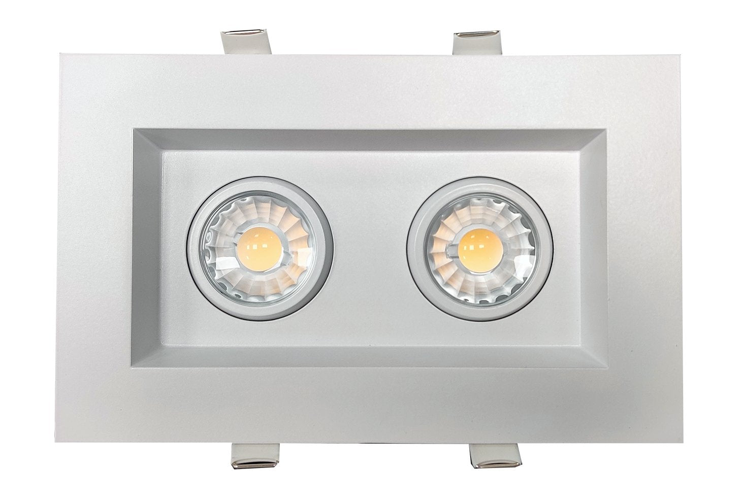 GDL-G48316Goodlite G-48316 3″ Multiple, 15W 2 Head LED Gimbal, White Finish, Selectable CCT