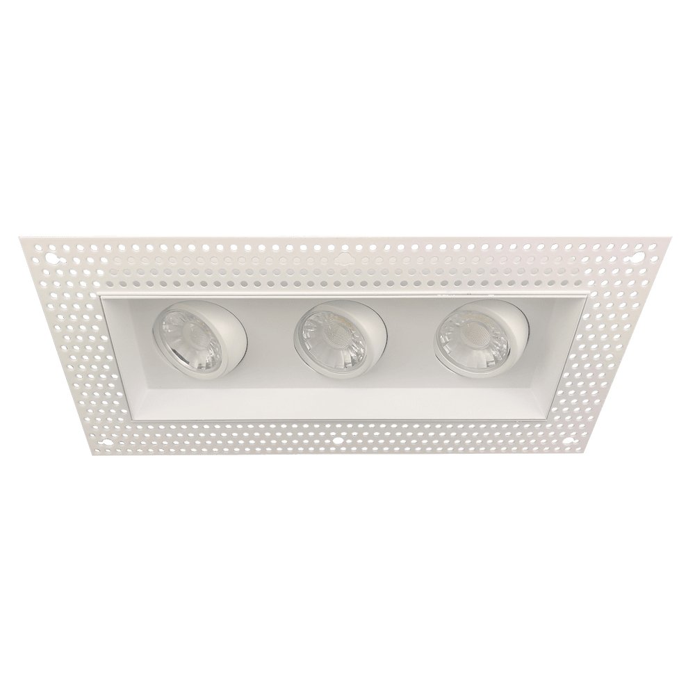 GDL-G95622Goodlite G-95622 3″ 15W 3 Head Gimbal Trimless Spotlight Selectable CCT