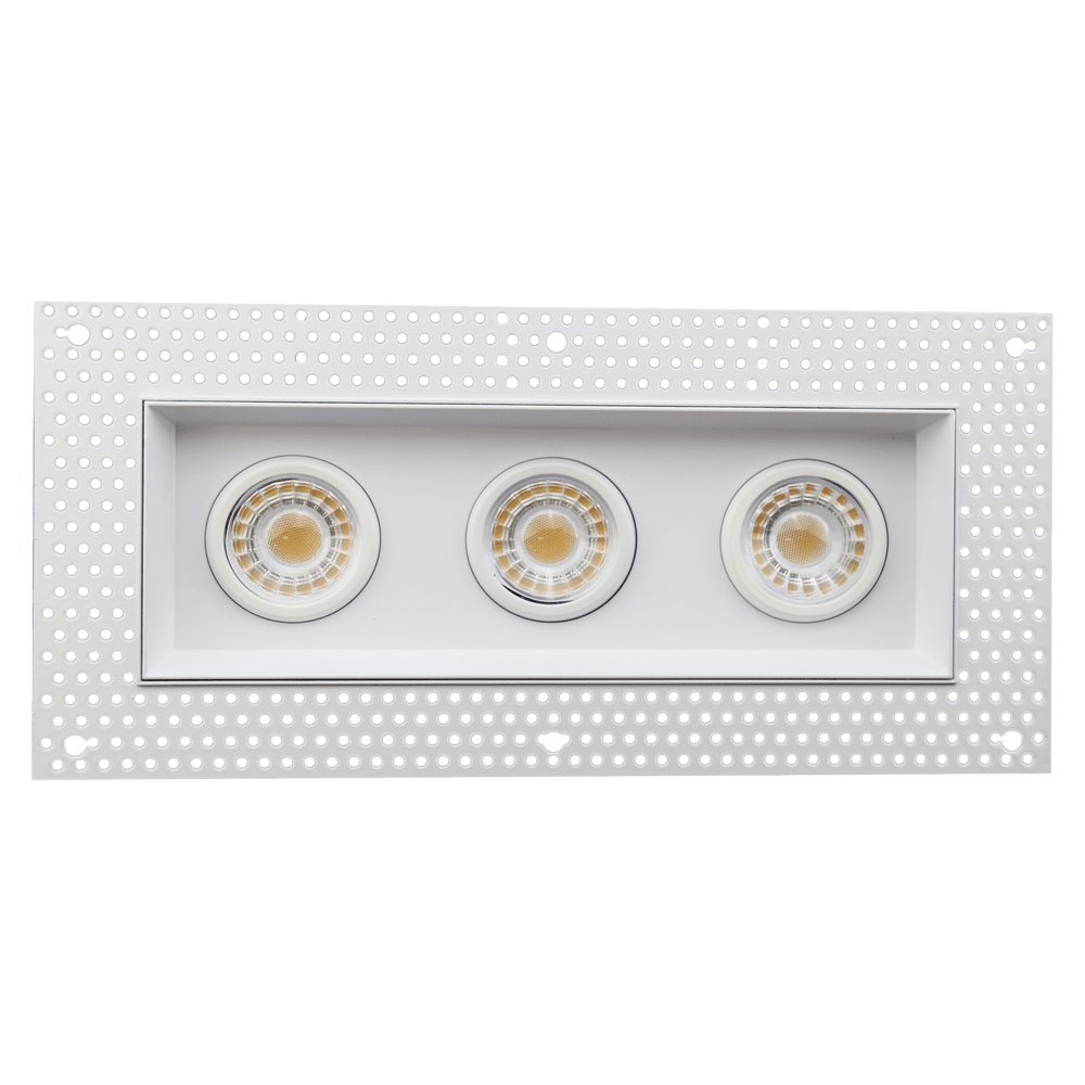 GDL-G95622Goodlite G-95622 3″ 15W 3 Head Gimbal Trimless Spotlight Selectable CCT