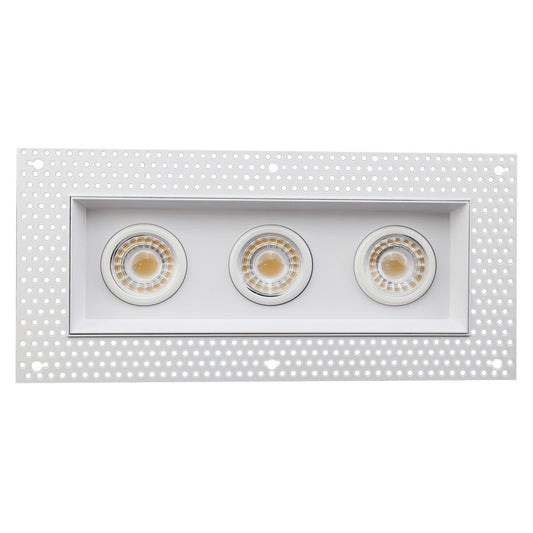 GDL-G95622Goodlite G-95622 3″ 15W 3 Head Gimbal Trimless Spotlight Selectable CCT