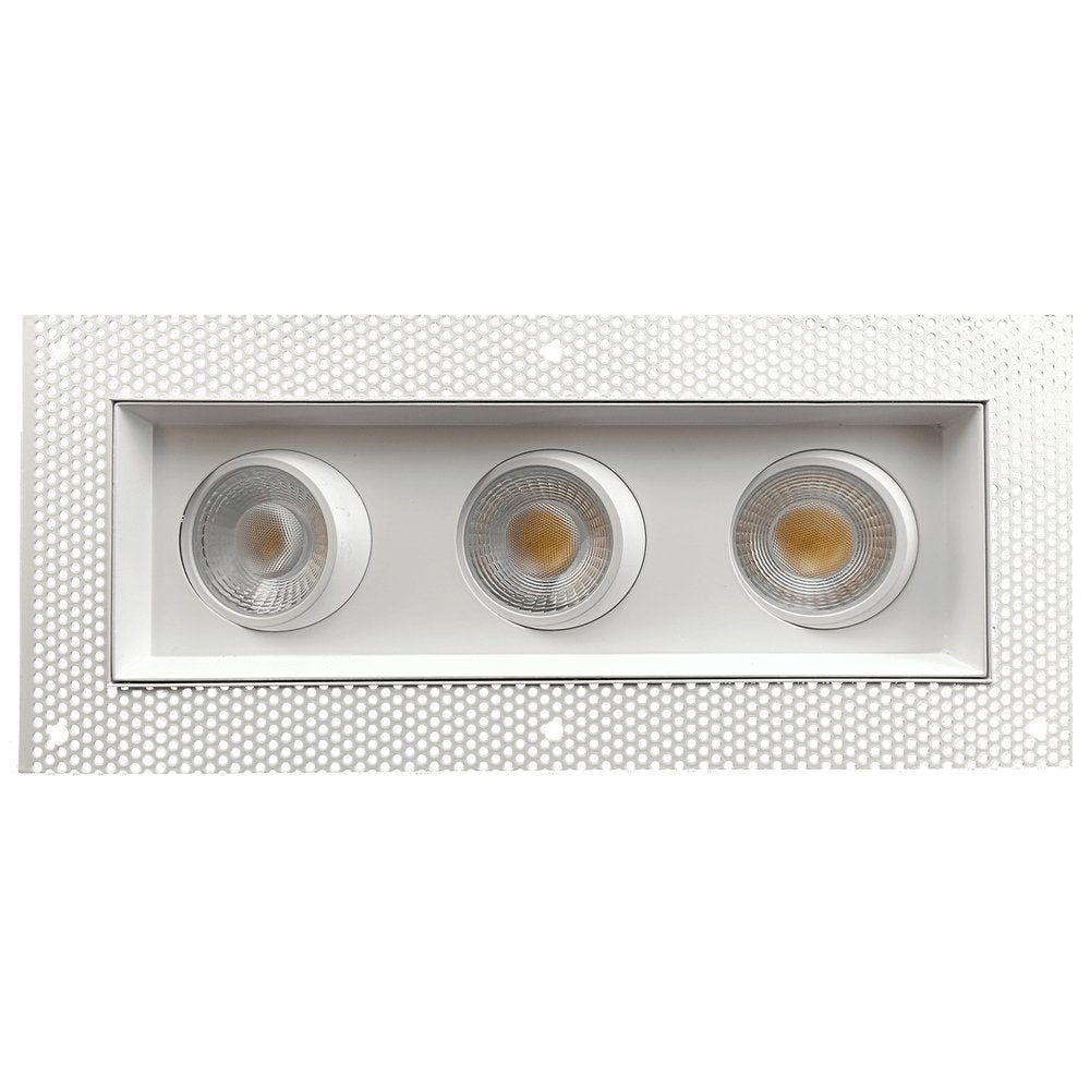 GDL-G95625Goodlite G-95625 4″ 42W 3 Head Gimbal Trimless Spotlight Selectable CCT