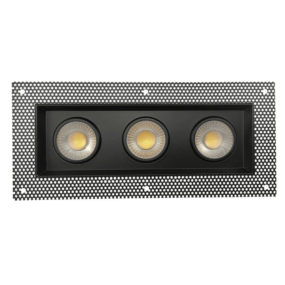 GDL-G95725Goodlite G-95725 4″ 42W 3 Head Gimbal Trimless Spotlight Selectable CCT