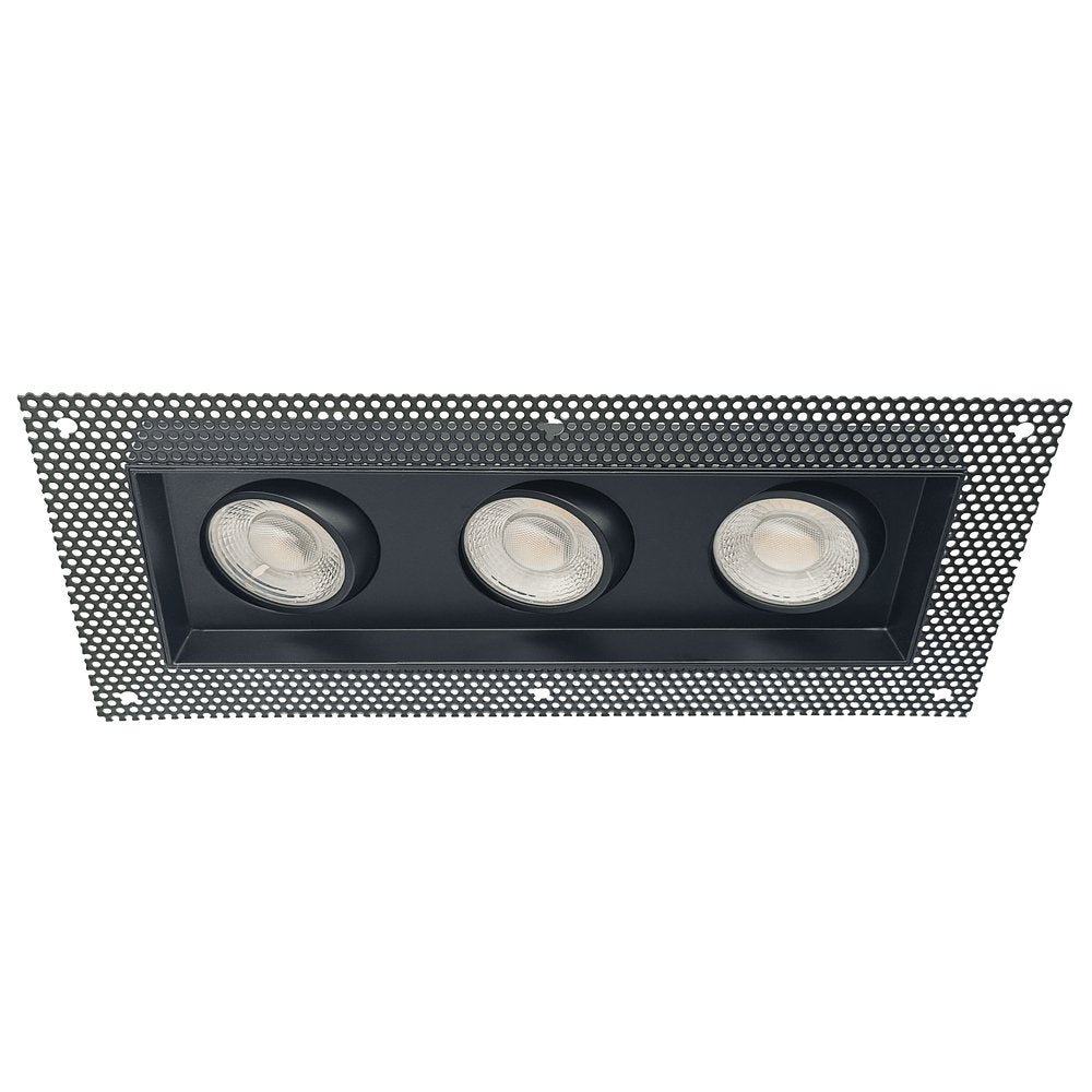 GDL-G95725Goodlite G-95725 4″ 42W 3 Head Gimbal Trimless Spotlight Selectable CCT