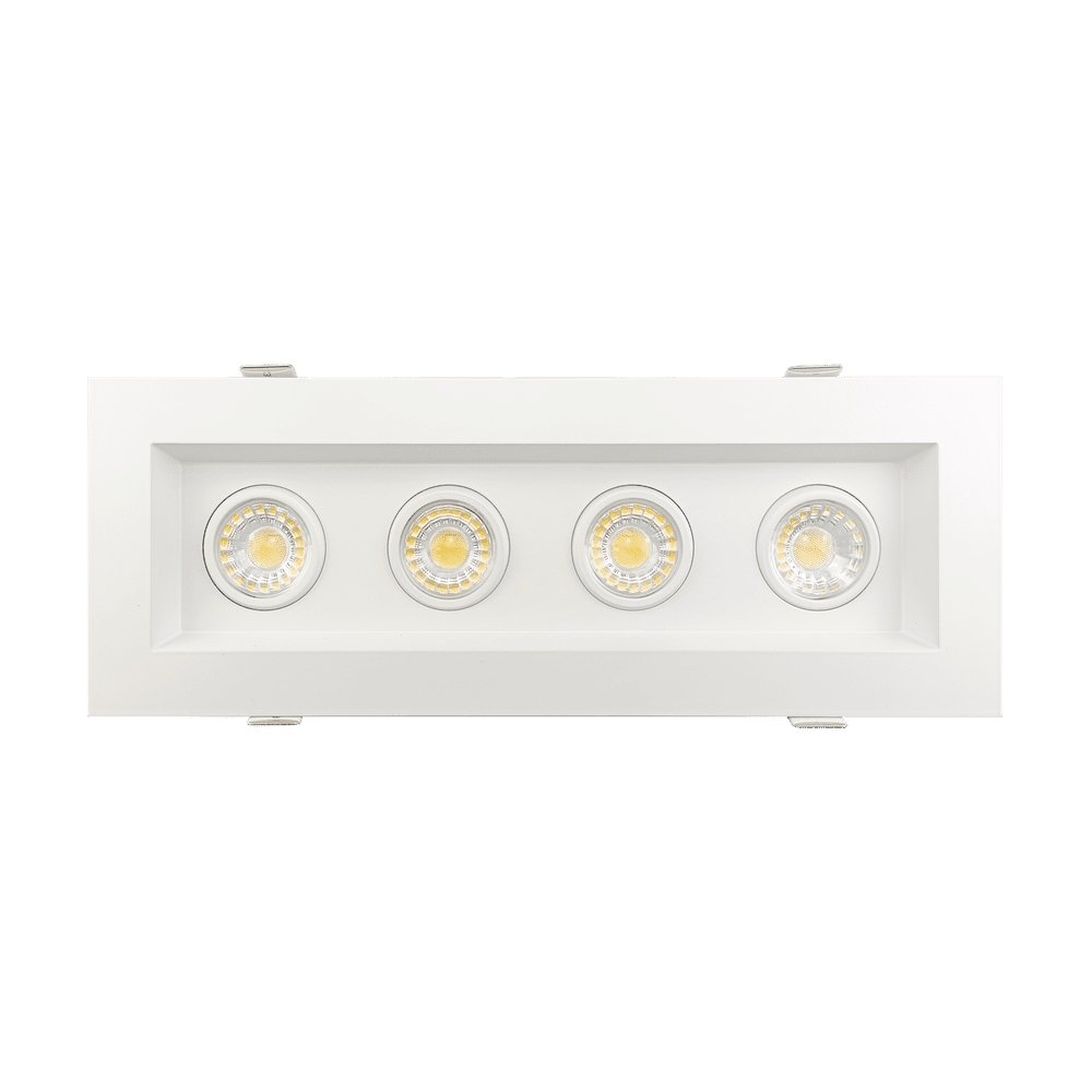 GDL-G97124Goodlite G-97124 3″ 30W 4 Head LED Gimbal Selectable CCT