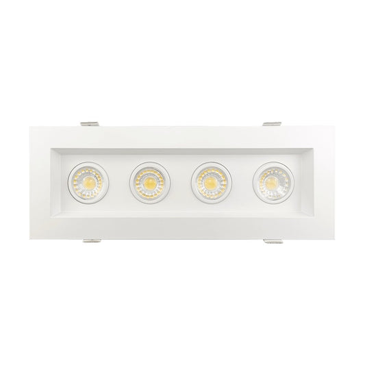 GDL-G97124Goodlite G-97124 3″ 30W 4 Head LED Gimbal Selectable CCT