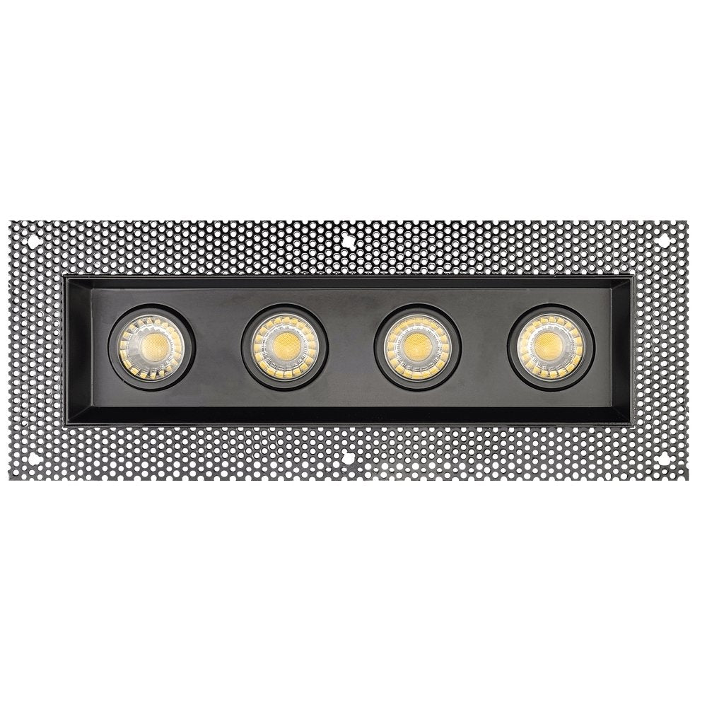 GDL-G97127Goodlite G-97127 3″ 30W 4 Head Gimbal Trimless Spotlight Selectable CCT
