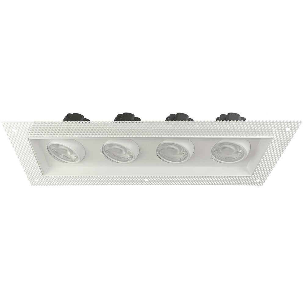 GDL-G97220Goodlite G-97220 3.5″ 52W 4 Head Gimbal Trimless Spotlight Selectable CCT