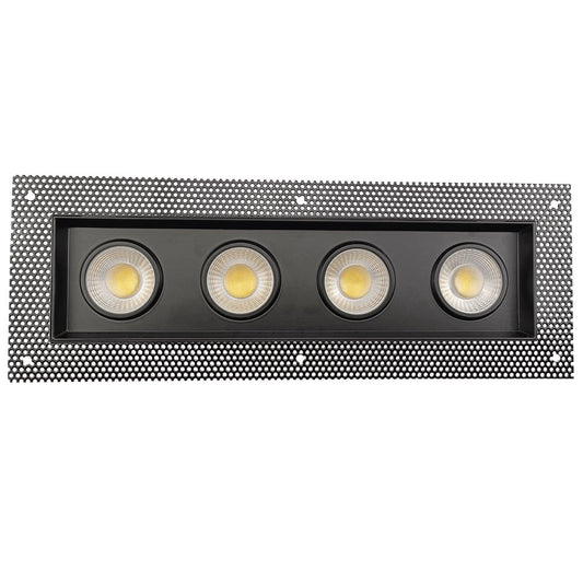 GDL-G97221Goodlite G-97221 3.5″ 52W 4 Head Gimbal Trimless Spotlight Selectable CCT