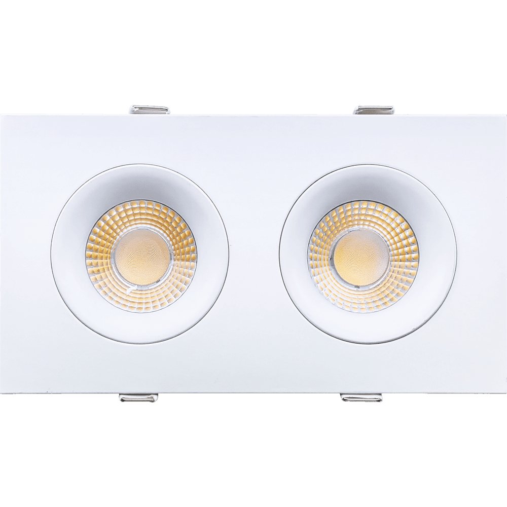 GDL-G98722Goodlite Pura G-98722 3.5" 40W LED 2 Head Gimbal Selectable CCT/Wattage