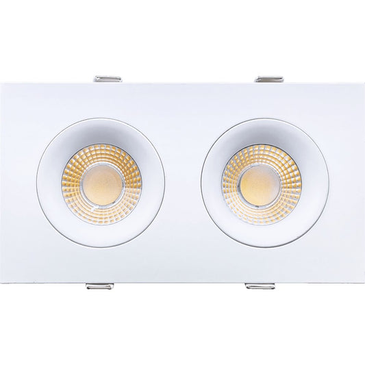 GDL-G98722Goodlite Pura G-98722 3.5" 40W LED 2 Head Gimbal Selectable CCT/Wattage