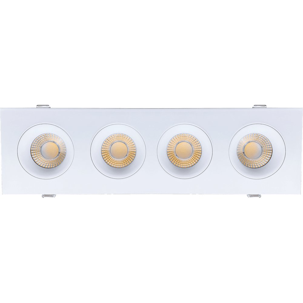 GDL-G98724Goodlite Pura G-98724 3.5" 80W LED 4 Head Gimbal Selectable CCT/Wattage
