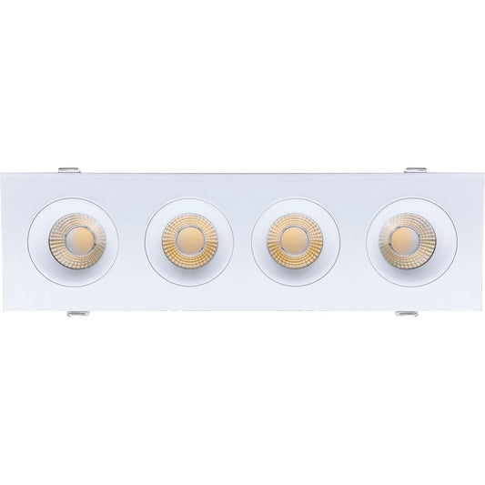 GDL-G98724Goodlite Pura G-98724 3.5" 80W LED 4 Head Gimbal Selectable CCT/Wattage