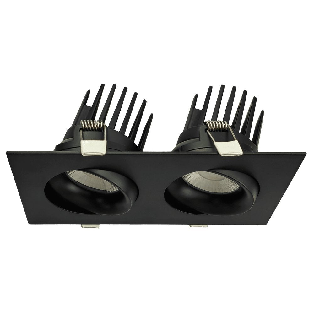 GDL-G98727Goodlite Pura G-98727 3.5" 40W LED 2 Head Gimbal Selectable CCT/Wattage