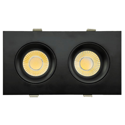 GDL-G98727Goodlite Pura G-98727 3.5" 40W LED 2 Head Gimbal Selectable CCT/Wattage