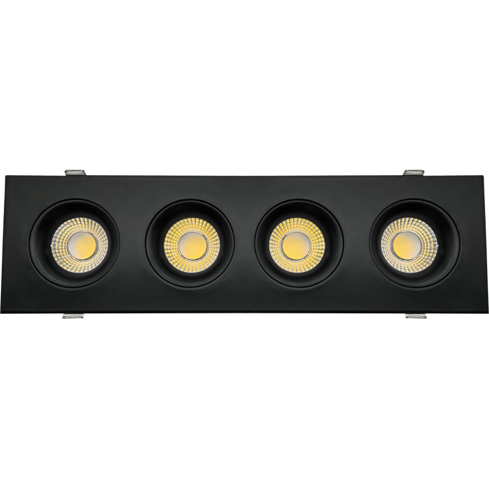 GDL-G98729Goodlite Pura G-98729 3.5" 80W LED 4 Head Gimbal Selectable CCT/Wattage