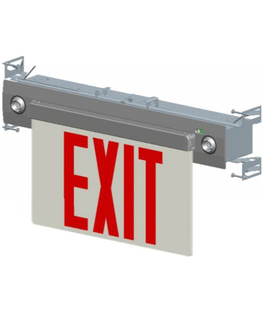 NYEX607GreenBeam LED Edge Lit Universal Exit Combo