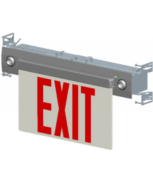 EX627RGreenBeam LED Edge Lit Universal Exit Combo