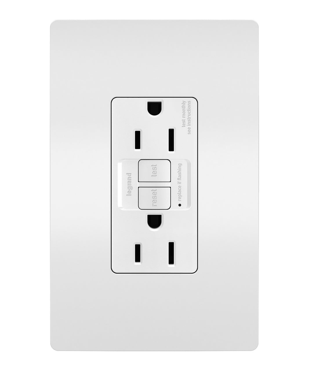 LEG-1597TRWLegrand 1597TR radiant® Spec Grade 15A Tamper Resistant Self Test GFCI Receptacle