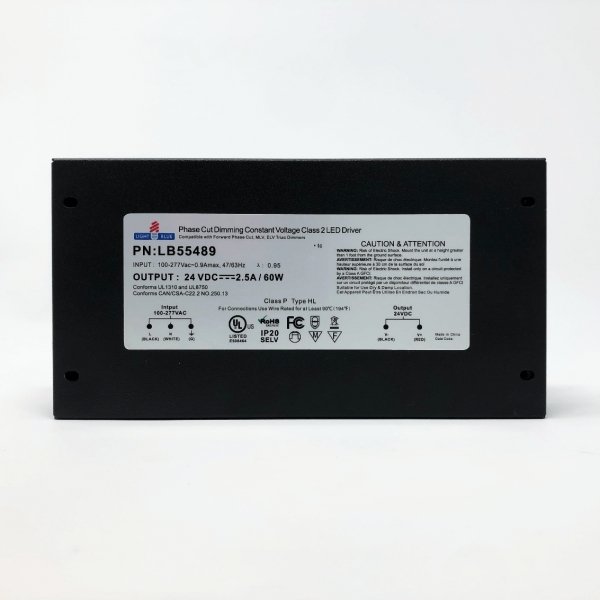LB55481LightBlueUSA 60W 12V Dimmable LED Driver