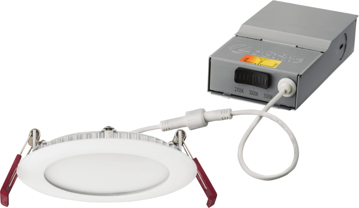 LITH-WF4 LED 27K30K35K 90CRI MW M6Lithonia WF4 10.5W LED 4" Round Wafer Selectable CCT 27K/30K/35K