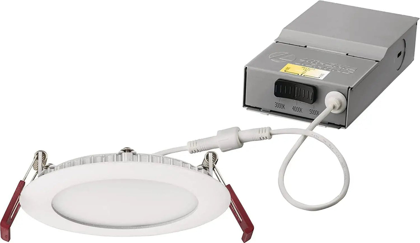 LITH-WF4 LED 30K40K50K 90CRI MW M6Lithonia WF4 10.5W LED 4" Round Wafer Selectable CCT 30K/40K/50K