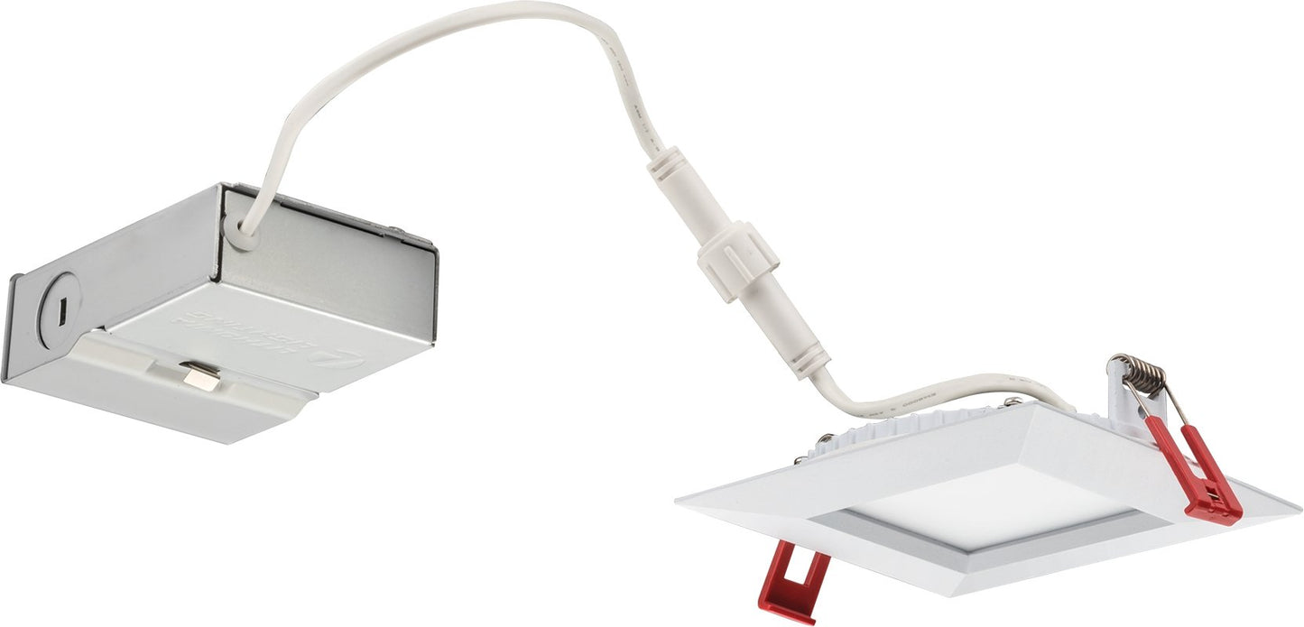 LITH-WF4 SQ S LED 27K30K35K 90CRI MW M6Lithonia WF4 9W LED 4" Square Wafer Selectable CCT 27K/30K/35K