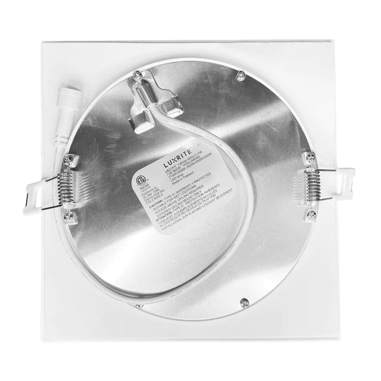 LUX-LR23764Luxrite LR23764 6" 12W LED Square Recessed Slim Wafer Selectable CCT