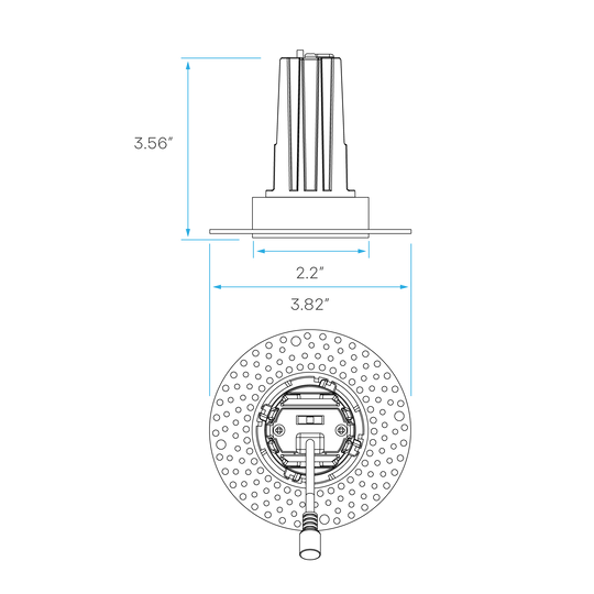 LUXRITE-LR24916Luxrite LR24916 1" 9W LED Trimless Spotlight Selectable CCT