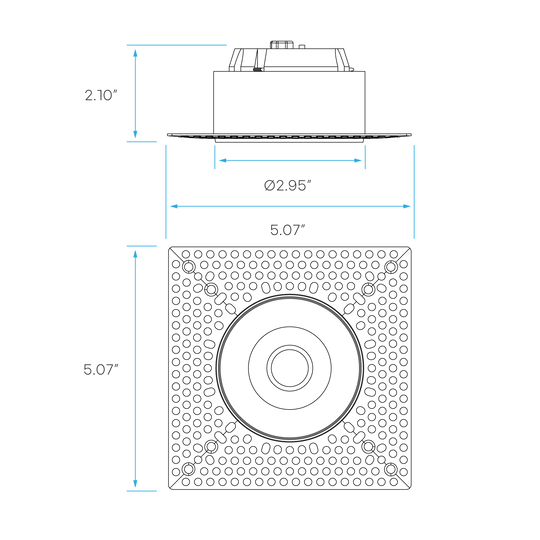 LUXRITE-LR25452Luxrite LR25452 3" 12W LED Trimless Gimbaled Spotlight Selectable CCT