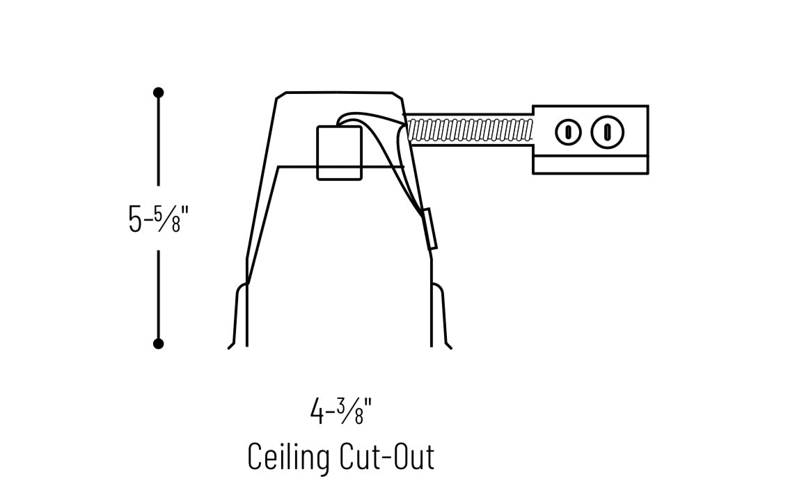 NORA-NSR-404QATNORA NSR-404QAT 4" Non-IC Air-Tight Line Voltage Remodel Housing