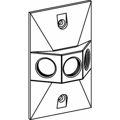 ORB-RE-3Orbit RE-3 Single Gang FS Box 3 Outlet Cover