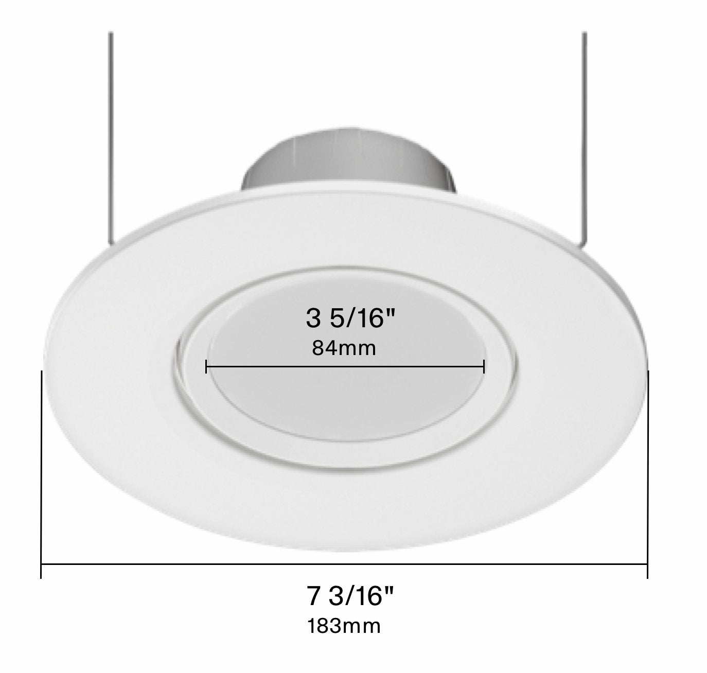 RA6R109FA120WSRAB 10W LED 6" Round Retrofit Downlight Adjustable Gimbal Selectable CCT