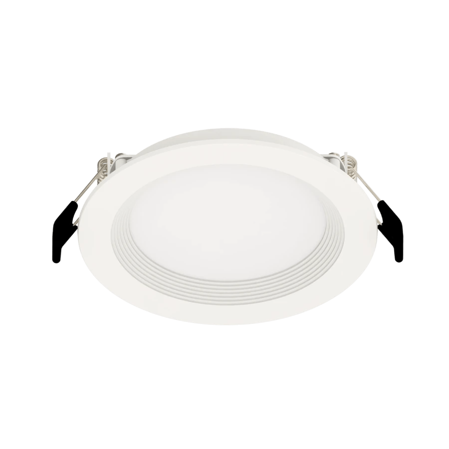 RAB-WFRL4R99TW120WB-SS-NS/LCBRAB 9W LED 4" Round Edge-Lit Bluetooth Wafer Selectable CCT Baffle Trim