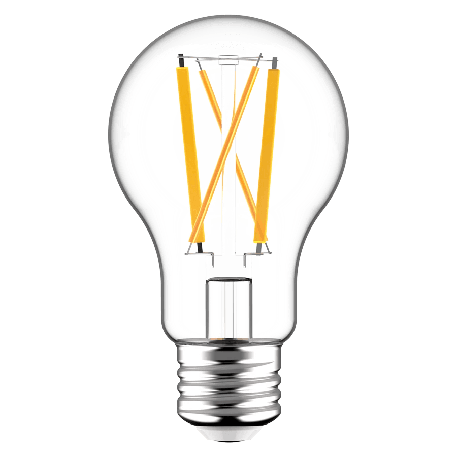 RAB-A19-9-E26-922/30-F-C-WGDRAB A19 9W Decorative Clear Bulb Selectable CCT 22K-30K