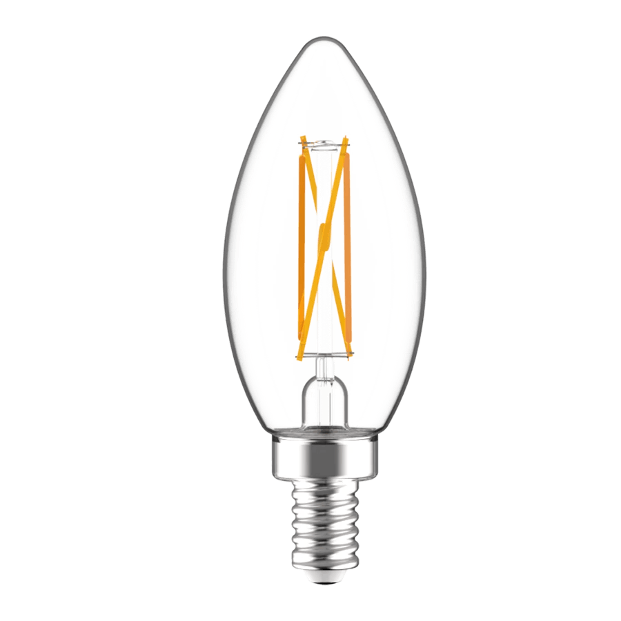 RAB-B11-5-E12-922/30-F-C-WGDRAB B11 5W LED Decorative Clear Torpedo Bulb Selectable CCT 22K-30K